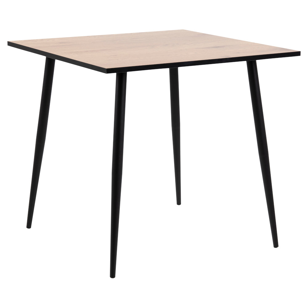 Jídelní stůl Wyatt 80x80 cm (dub/černá)