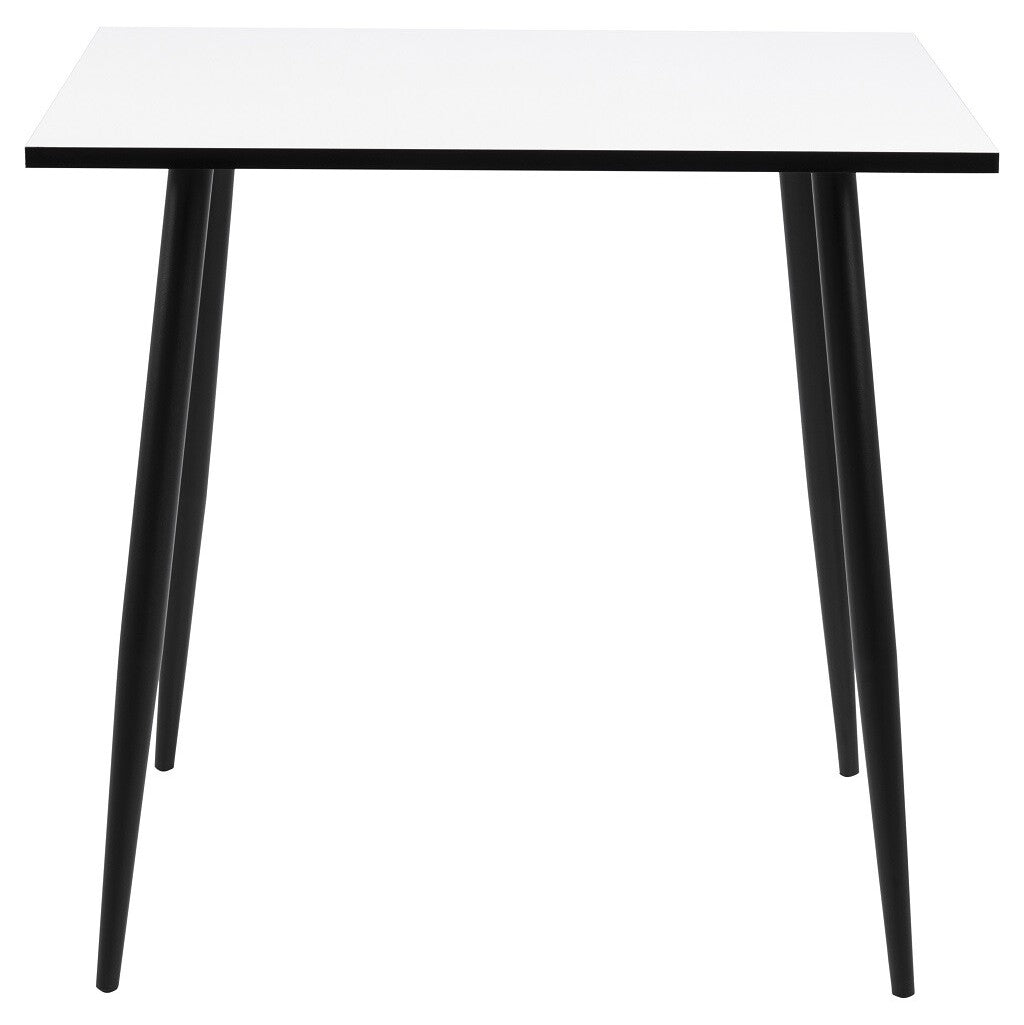 Jídelní stůl Wyatt 80x80 cm (bílá/černá)