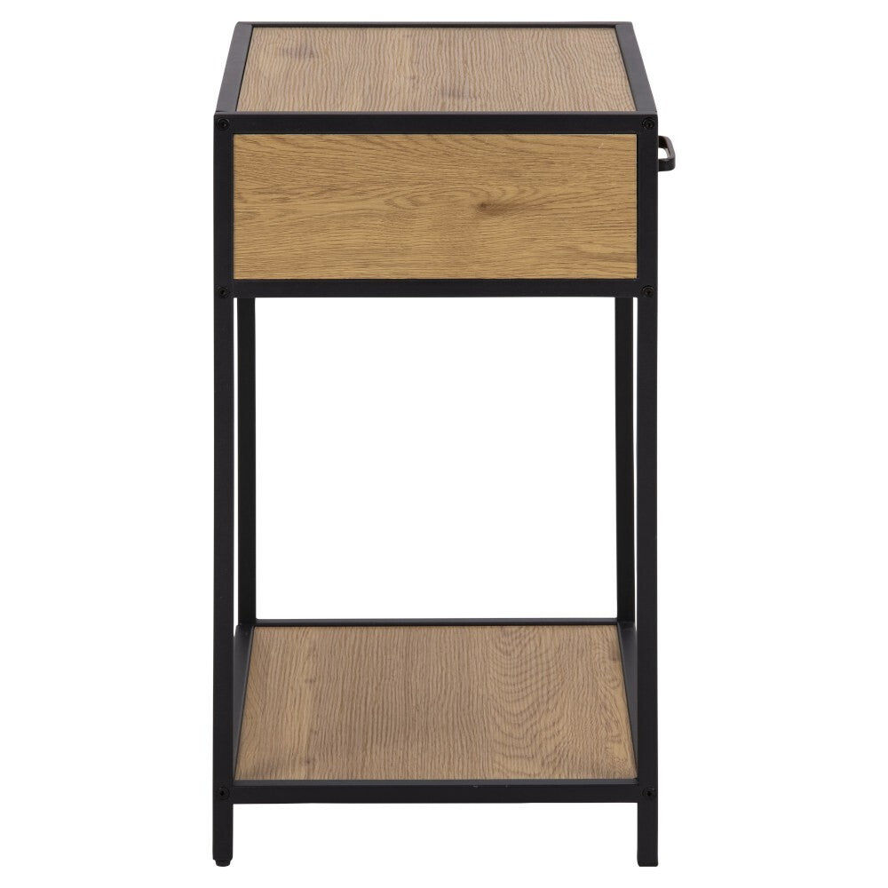 Noční stolek Benato (42x63x35 cm, dub)