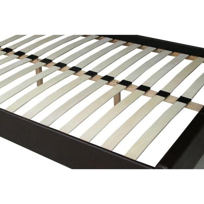 Kovová postel Vera 160x200, třešeň, černá, vč.roštu, bez matrace