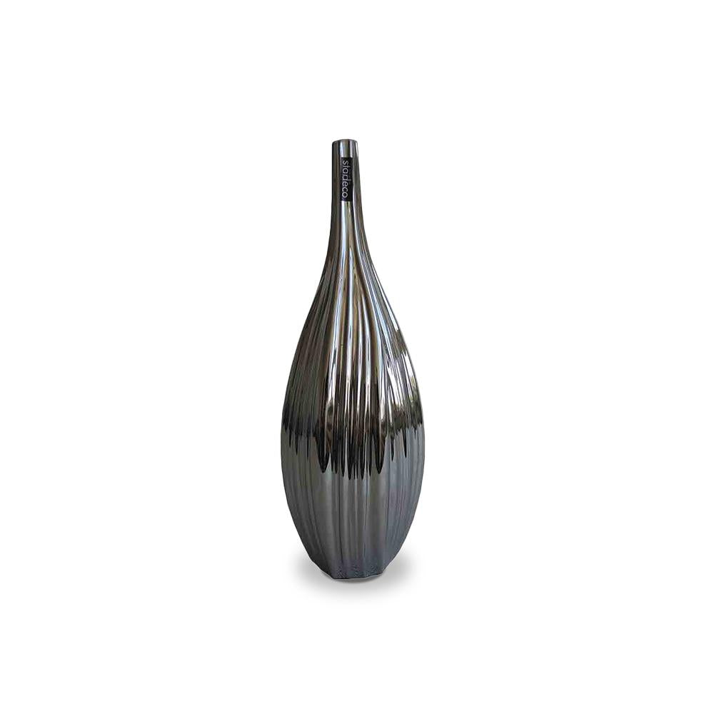 Keramická váza VK59 stříbrná (45 cm)
