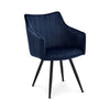 Jídelní židle Mijas modrá, černá