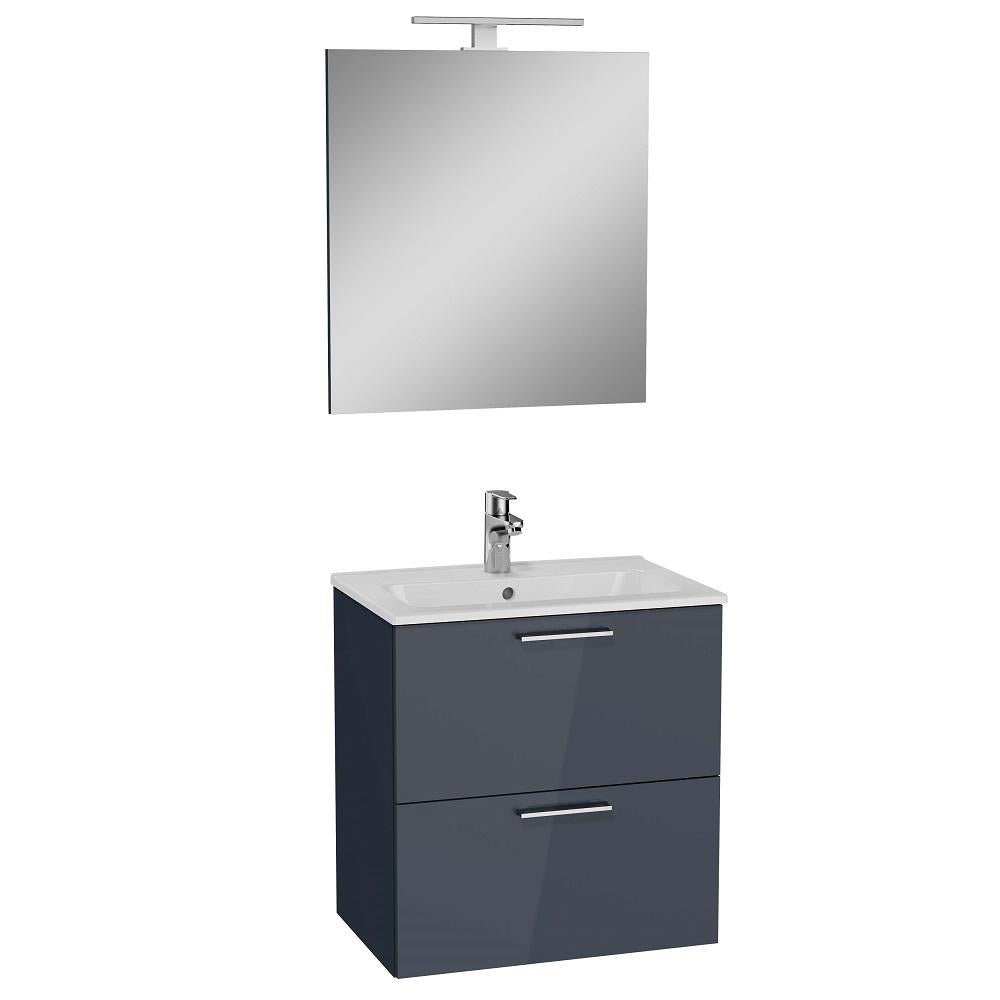 Koupelnová sestava Moira (59x61x39,5 cm, šedá)