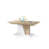 Konferenční stolek rozkládací Flox (dub sonoma, bílá)