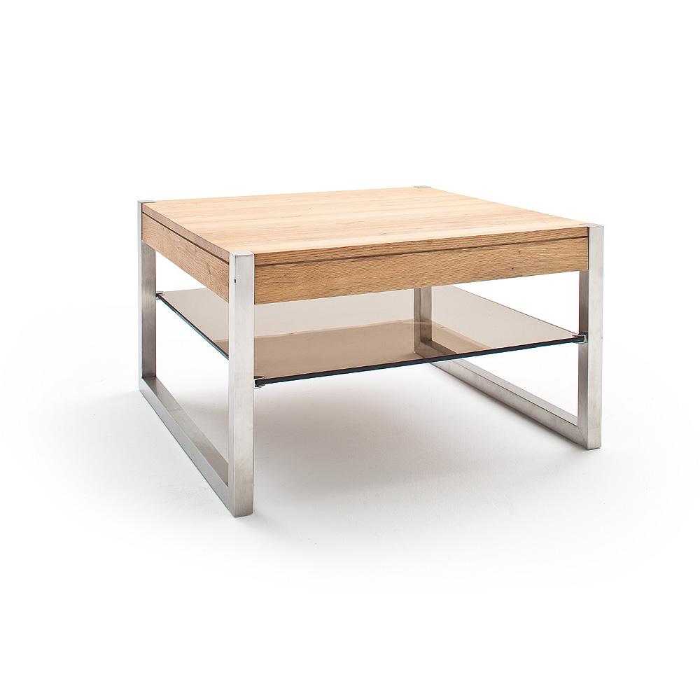 Konferenční stolek Saget - 65x38x65 (dub, hnědá)
