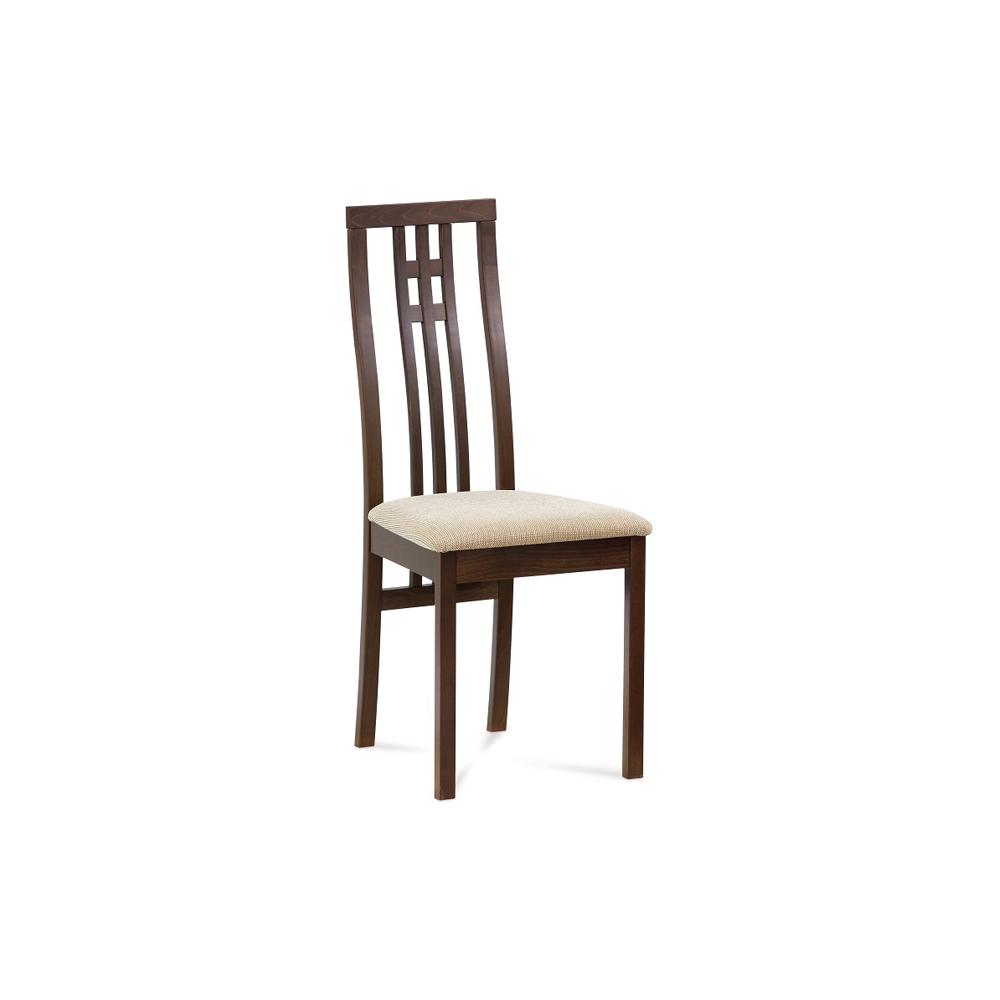 Jídelní židle Alora krémová, ořech