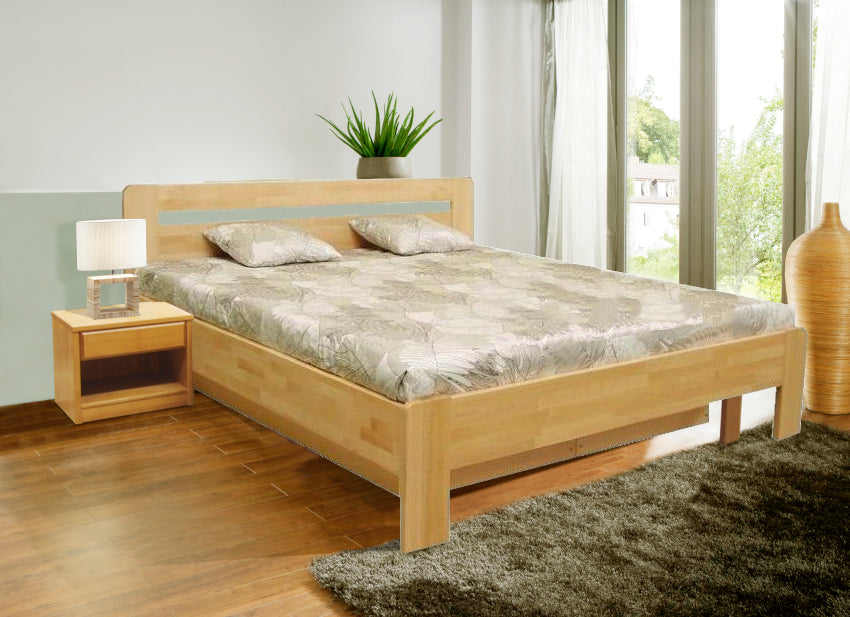Dřevěná postel Kars 2, 180x200, vč. výkl.roštu a úp, bez matrace