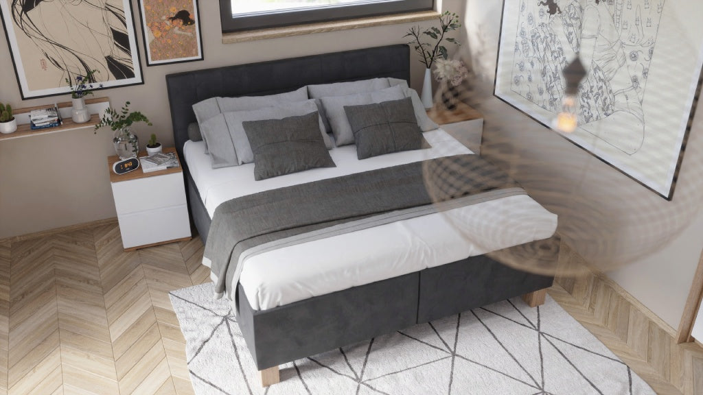 Čalouněná postel Victoria 180x200, vč. matrace, pol.roštu a úp