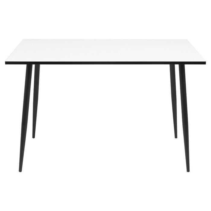 Jídelní stůl Wyatt 120x80 cm (bílá/černá)