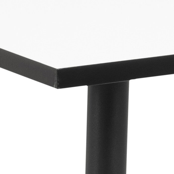 Jídelní stůl Wyatt 120x80 cm (bílá/černá)