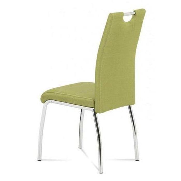 Jídelní židle Gasela zelená/chrom