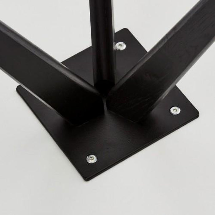 Konferenční stolek Porir - 48x45x48 cm (bílá, černá)