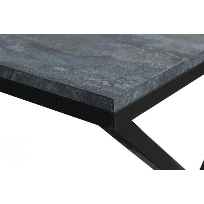 Přístavný stolek ST202009 mramor uhelný / černá
