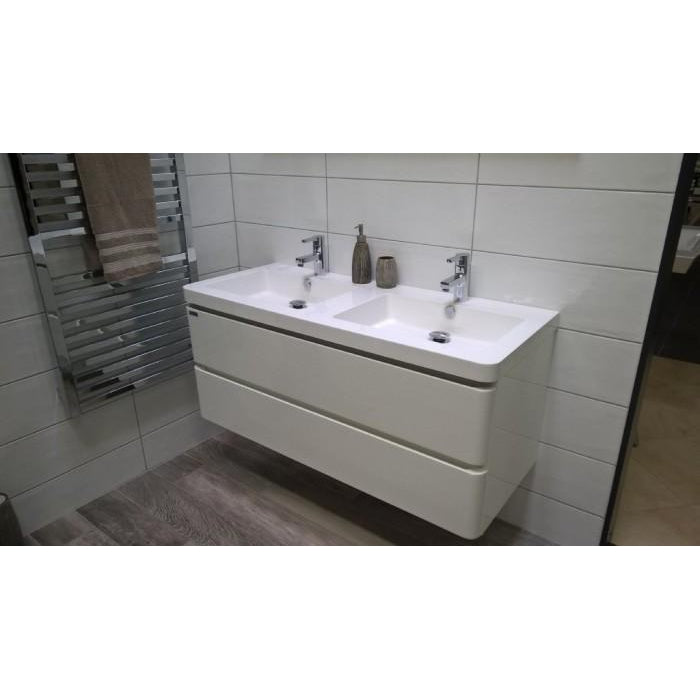 Koupelnová skříňka s umyvadlem Praya závěsná 120x53x48,bílá,lesk