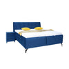 Čalouněná postel Franz 180x200, modrá, včetně matrace, roštu a ÚP