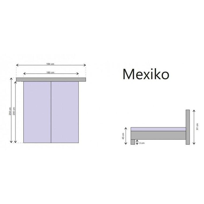 Čalouněná postel Mexico 180x200, béžová, včetně úp