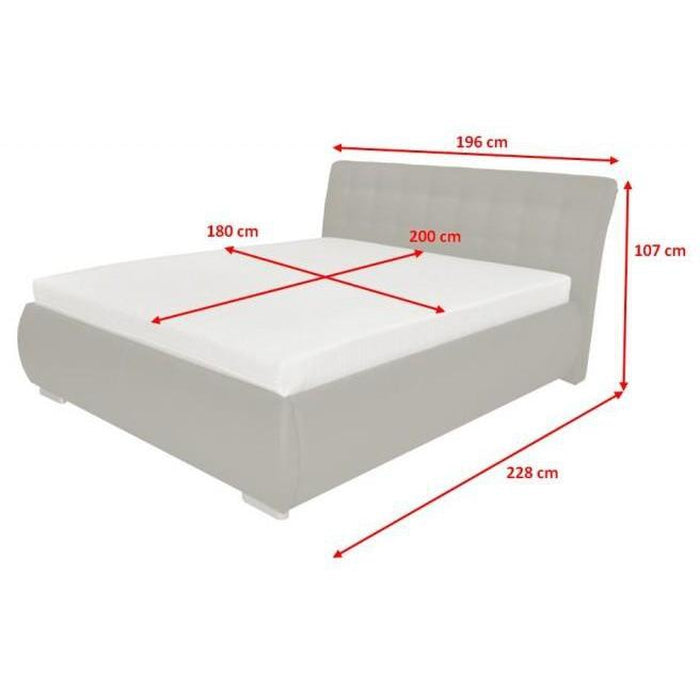 Čalouněná postel Tobago 180x200, včetně roštu a úp, bez matrace