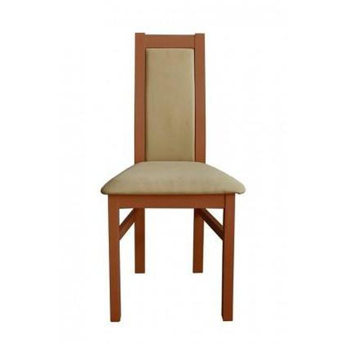 Jídelní židle Agáta střední ořech, krémová