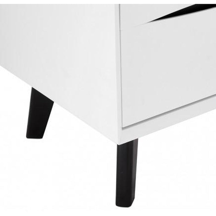 Noční stolek Sens (bílá, černá)
