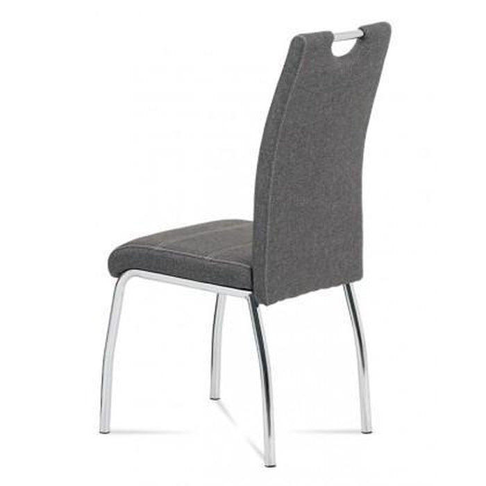 Jídelní židle Gasela šedá/chrom