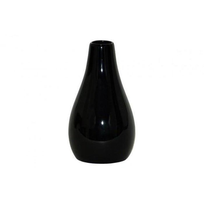 Keramická váza VK04 (černá, 22 cm)