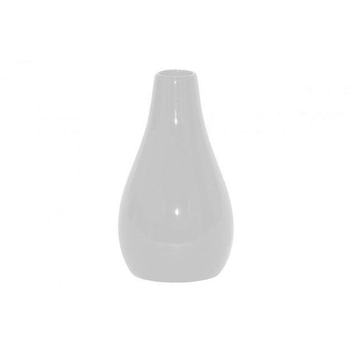 Keramická váza VK05 (bílá, 25,5 cm)