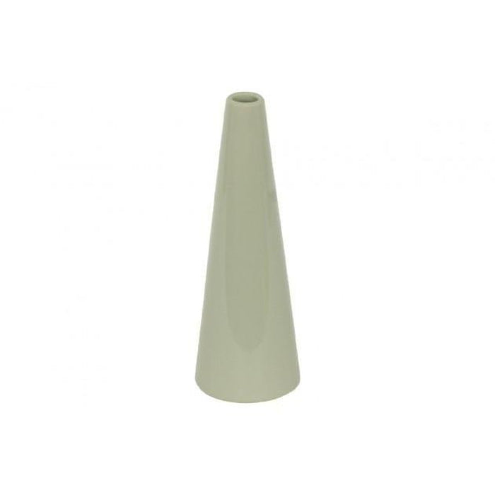 Keramická váza VK13 (šedá/zelená, 22 cm)