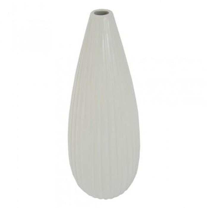 Keramická váza VK33 bílá lesklá (36 cm)