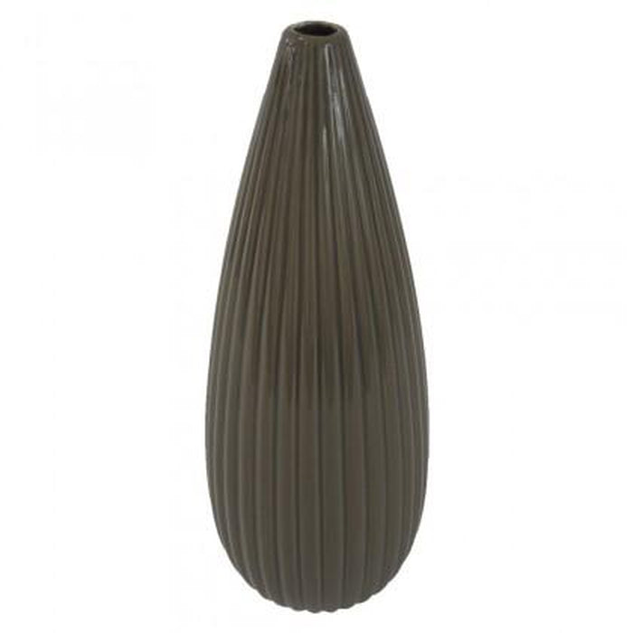 Keramická váza VK34 hnědá lesklá (36 cm)