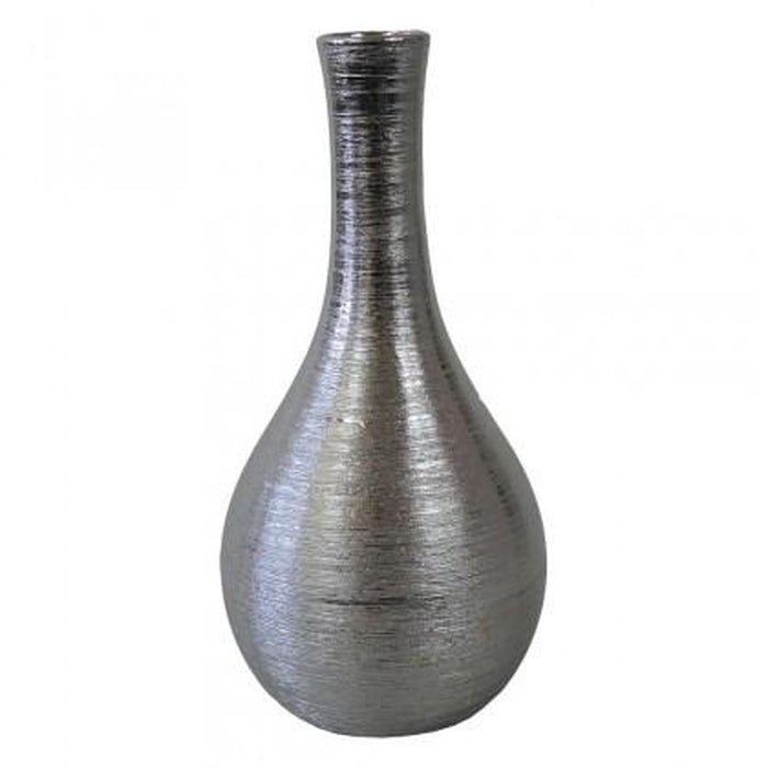 Keramická váza VK63 stříbrná (37,8 cm)