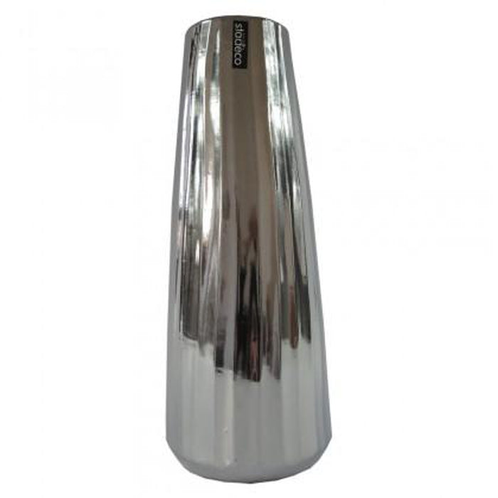 Keramická váza VK70 stříbrná (35 cm)