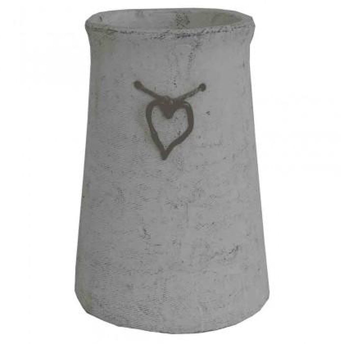 Cementová váza CV03 se srdíčkem (25 cm)
