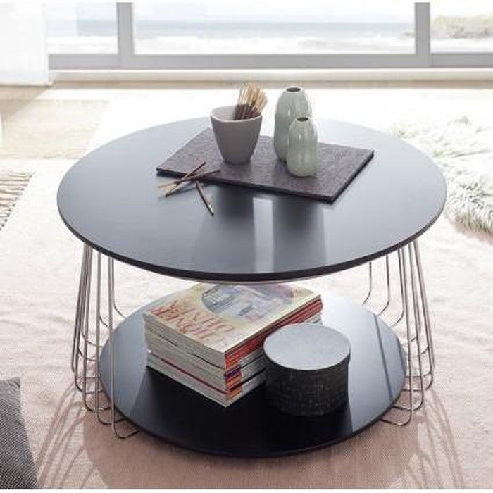 Konferenční stolek Selvan - 70x42x70 (černá)