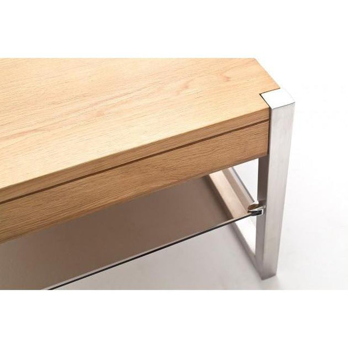Konferenční stolek Saget - 65x38x65 (dub, hnědá)