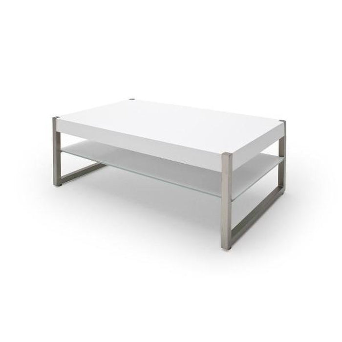 Konferenční stolek Saget - 105x38x65 (bílá)