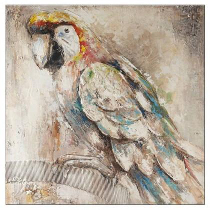 Ručně malovaný obraz Parrot (100x100 cm)