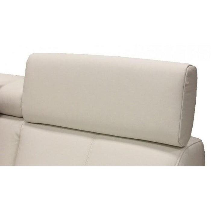Kožená sedačka rozkládací Malpensa pravý roh ÚP béžová