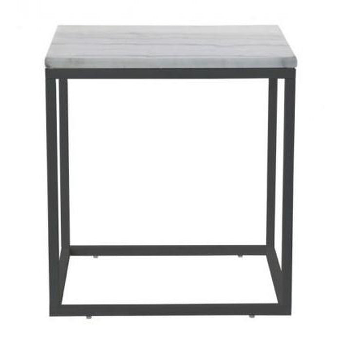 Konferenční stolek Accent - tmavý rám (přírodní mramor, ocel)