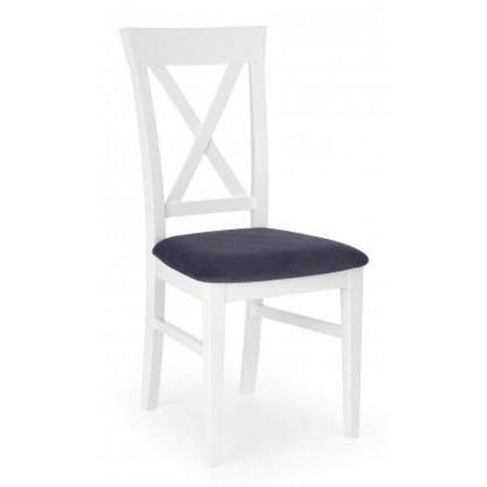 Jídelní židle Bergamo (masivní buk bílá, látka)