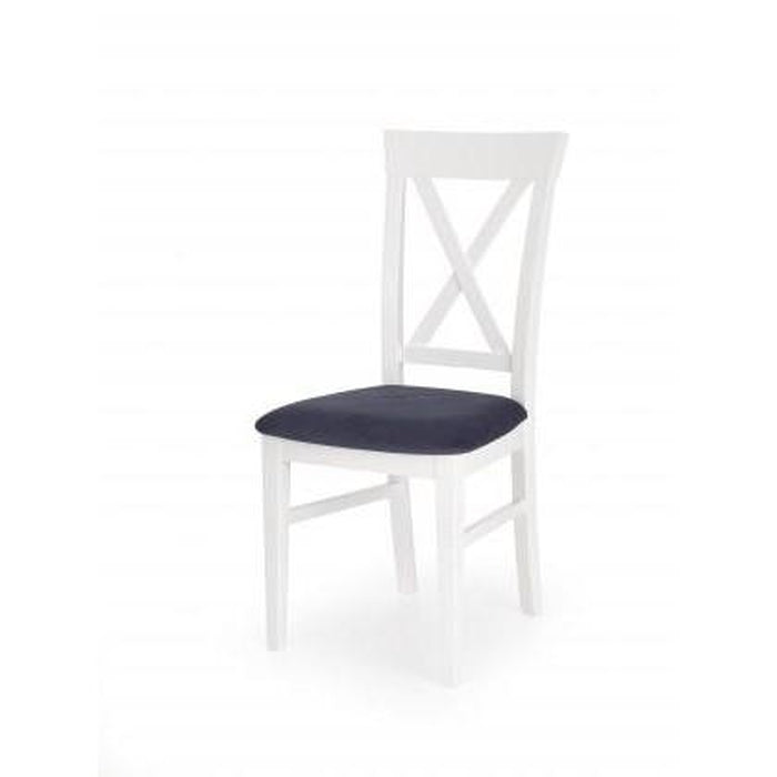 Jídelní židle Bergamo (masivní buk bílá, látka)