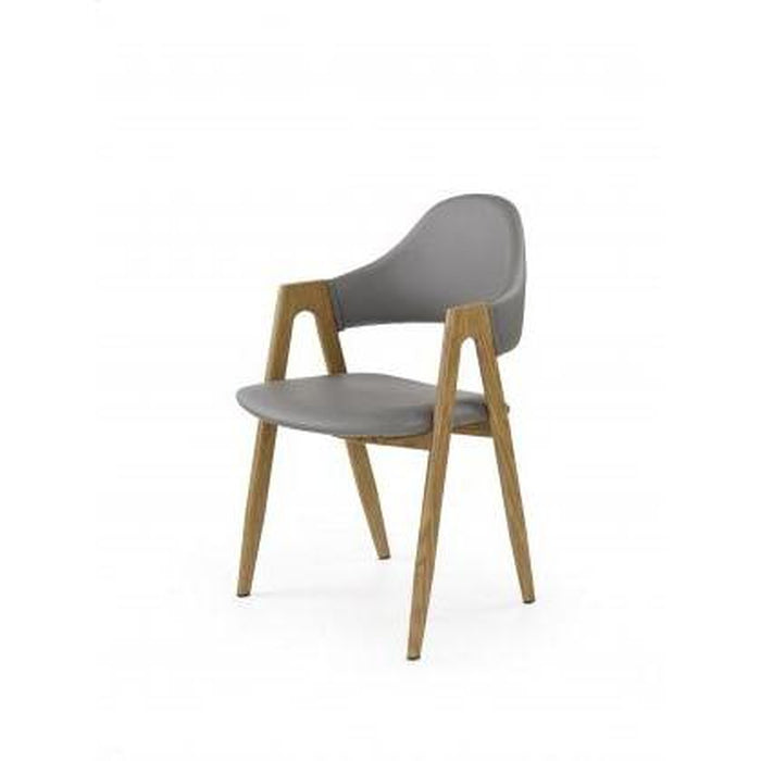 Jídelní židle K247, područky (ocel, eko kůže)