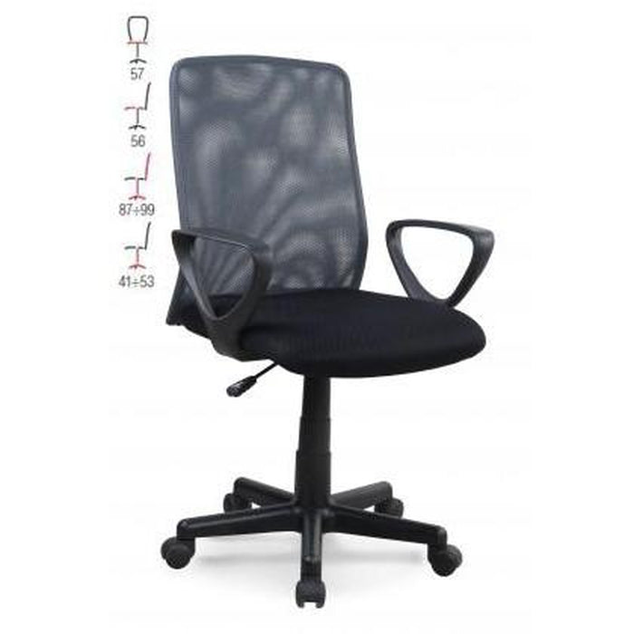 Kancelářská židle Alex (černošedá)