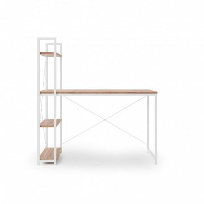 Psací stůl Jerico (120x120x64 cm, dub sonoma, bílá)