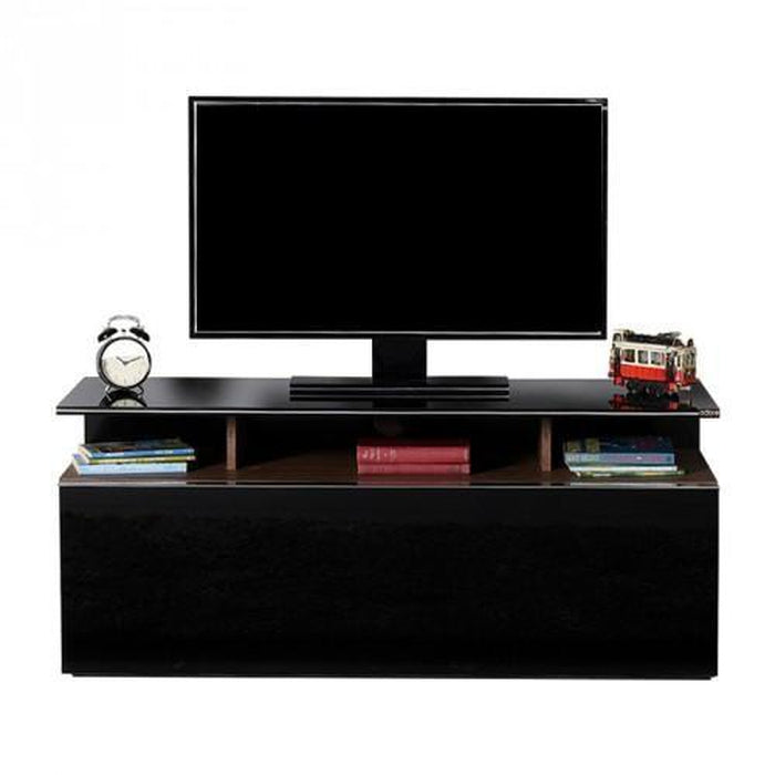TV stolek Onyx (černá, ořech)